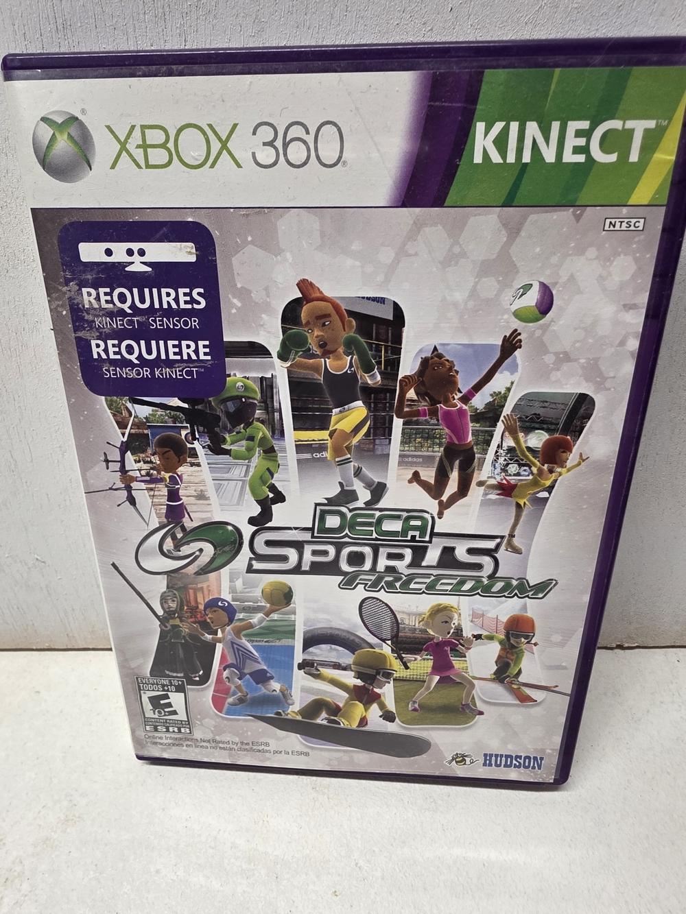 Deca Sports Freedom Xbox 360 Kinect Complete Tested Working Hudson Soft 2010